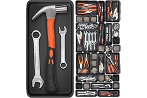 46 Pack Tool Box Organizer Tray, 5-sizes Large 12'' Tool Box Organizers And Storage, for Hammer, Wrench, Screw, Small Parts T