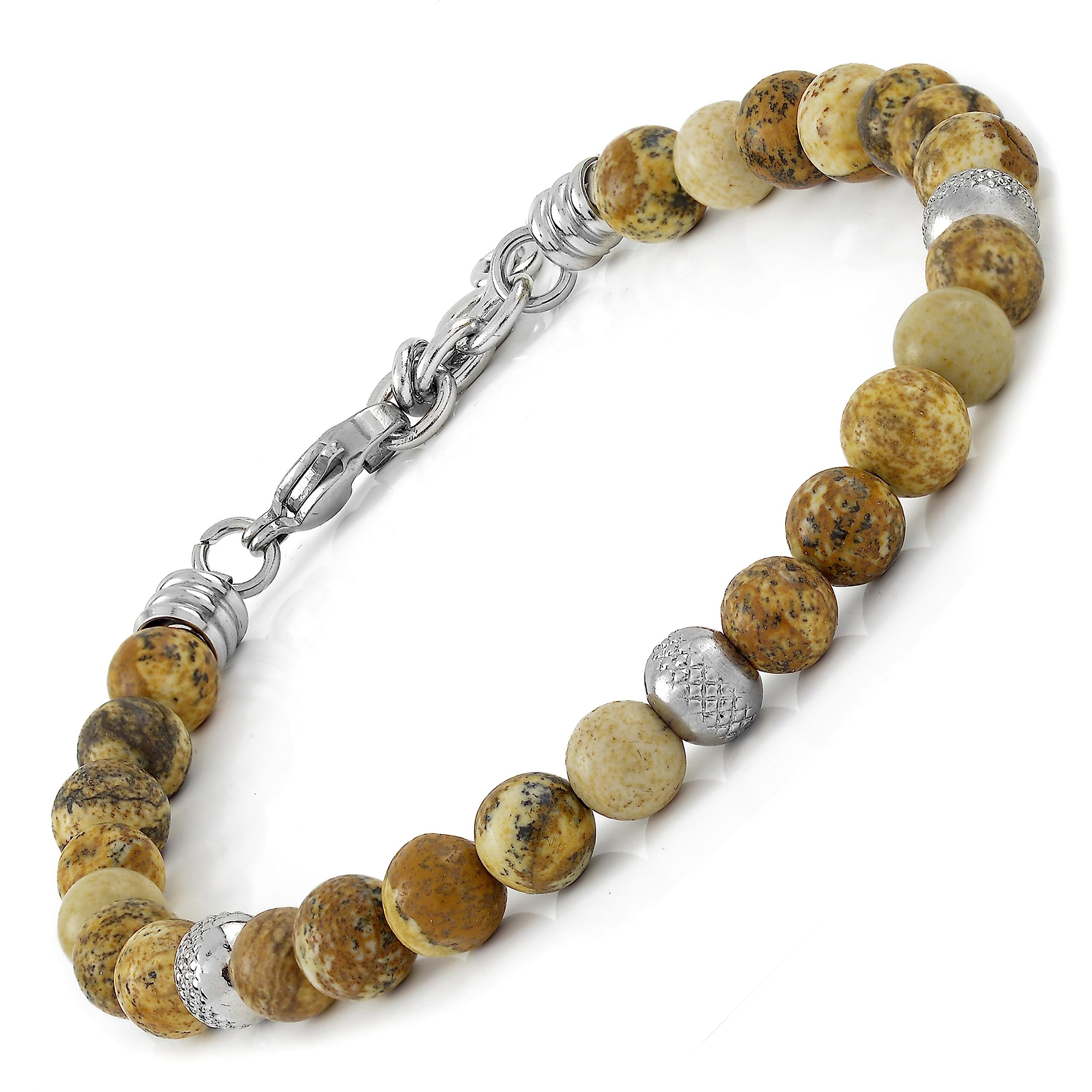 10:10 Paesina stone bracelet for men and women, made in Italy