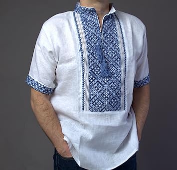 camisas bordadas a mano para hombre