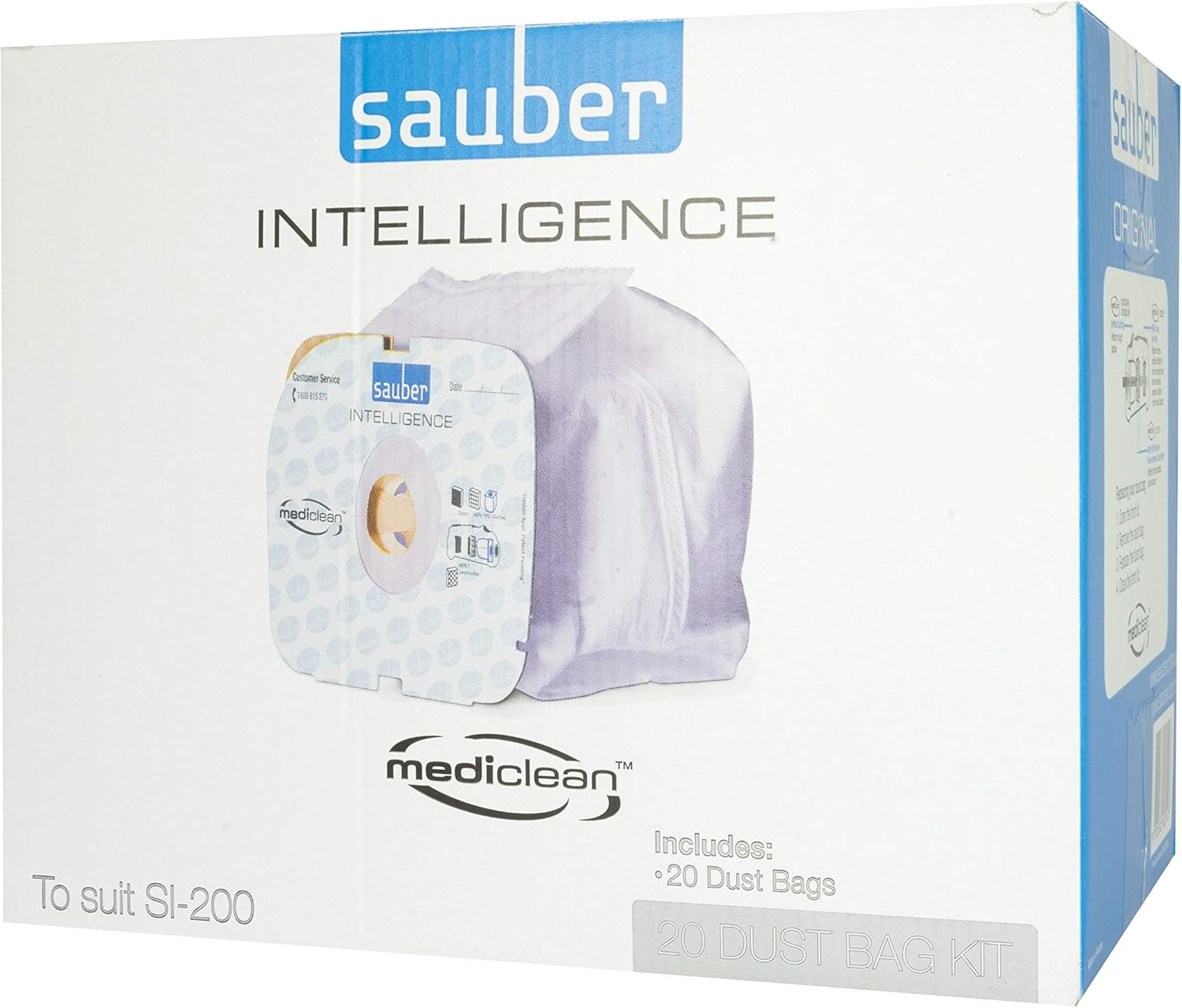 Sauber Intelligence & Excellence Vacuum Bags 20pk Kitchen