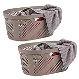 Mind Reader 40L Laundry Basket, Set of 2, Clothes