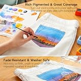 Shuttle Art Fabric Paint Permanent 30 Colours Set 60ml Multicolor with Tools view 3