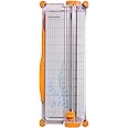 Fiskars SureCut Portable Paper Trimmer, 12 Inch Cut , Orange - 154450-1009