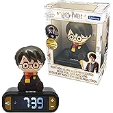 Lexibook - Digital Alarm Night Light Snooze, Clock, Luminous Harry Potter, Black