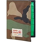 Rough Enough Passport Holder Wallet Cover Case Men Women Kids Family for Travel Vacation Trip Essential Cordura Camo