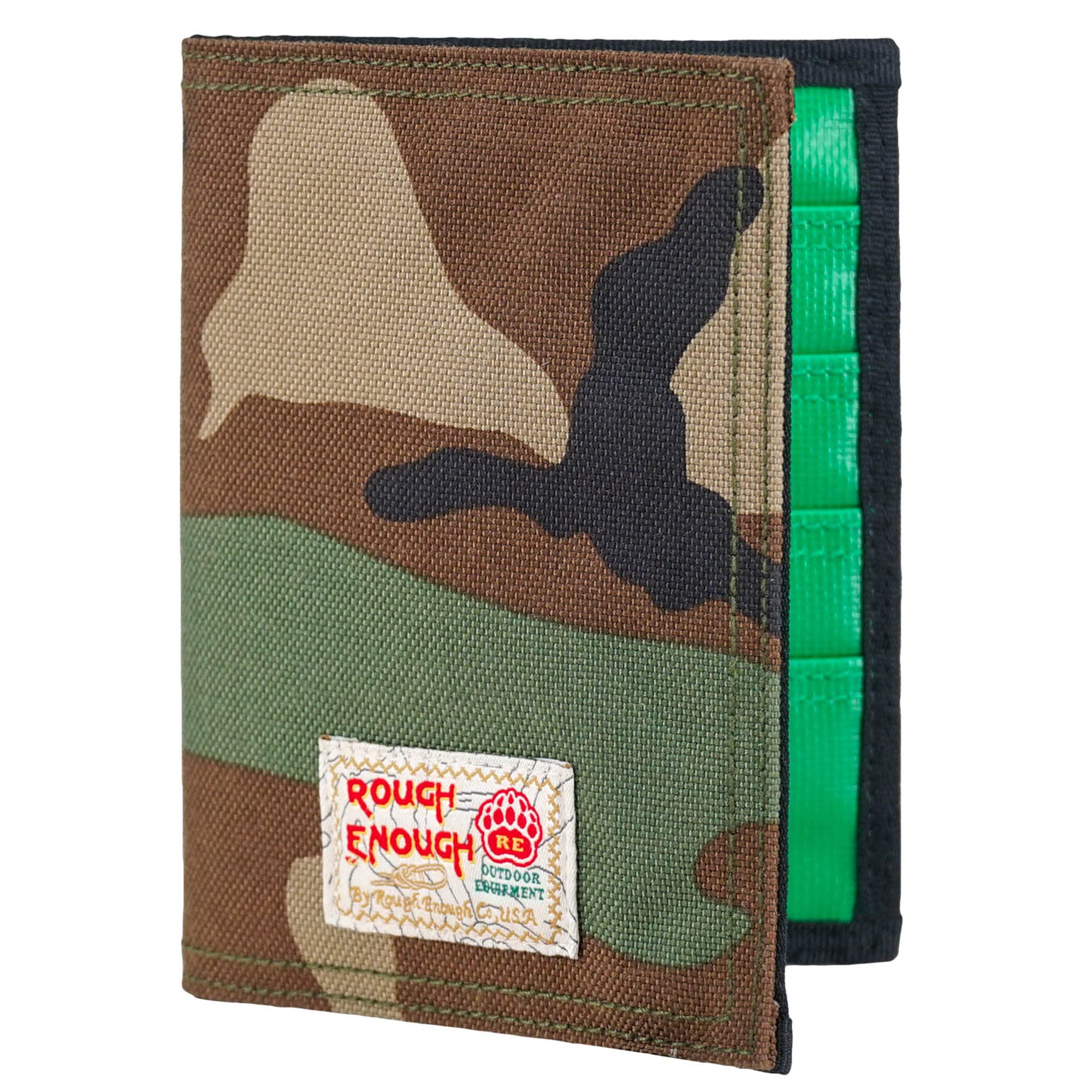 Rough Enough Passport Holders Cover for Mens Boys Travel Wallet Credit Card Wallet for Men Document Organiser Personalised in Military Camo Cordura