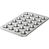 Nordic Ware Natural Aluminum Commercial Petite Muffin Pan, 24 Cup