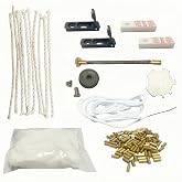 Lighter Repair Kit，Flint and Wick Set Compatible with Zippo Lighters,Flint Stones,Copper Cotton Wick,Flint Spring, Cotton, Cotton Felt Pad &amp; Rubber Felt Pad,Wick with Needle,Flint Wheel Set