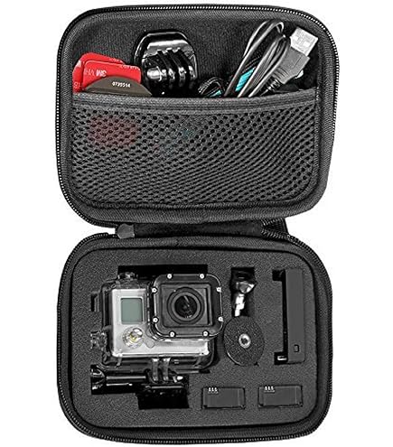 Étui Rigide MOSISO Pour Caméra D'action - Compatible GoPro Hero 12/11/10..., AKASO, Osmo - EVA Avec Poignée Et Mousqueton