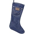 Chaussette De Noël En Jean WRANGLER - Stocking Denim - Décoration De Noël - Neuf