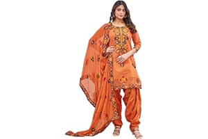 LADY DWIZA Ready to Wear Designer Indian Pakistani Ethnic Punjabi Salwar Kameez Dupatta Patiala Suit Set for Women
