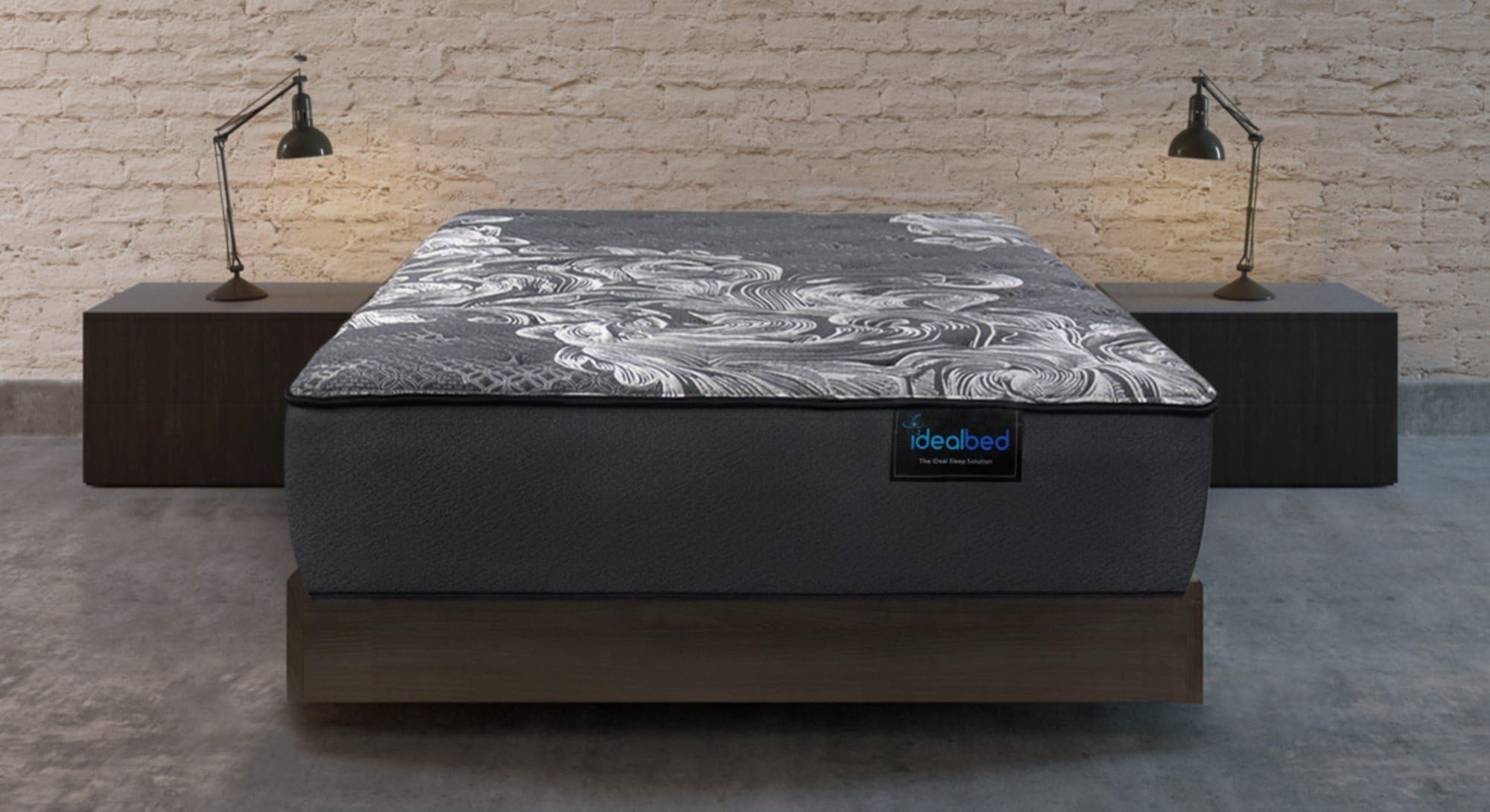 iDealBed iQ5 Luxury Hybrid Mattress, Medium Firm, Smart Adapt Hybrid Foam & Coil System for Temperature Regulation, Pressure Relief, and Support, Made in USA