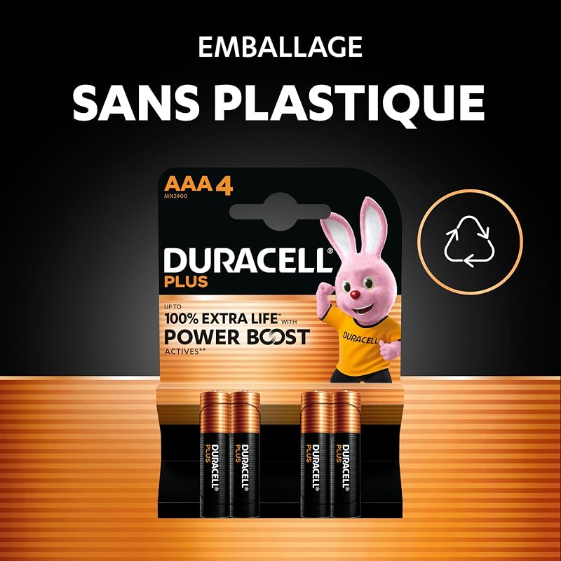 AAA Plus Piles Alcalines (Lot de 12) 1.5V, LR03