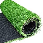 uyoyous Artificial Grass Turf 3.3ft x 33ft Artificial Grass Mats Realistic Grass Rug Indoor Outdoor Pet Synthetic Grass Turf with Drainage Holes for Patio Garden Lawn Landscape