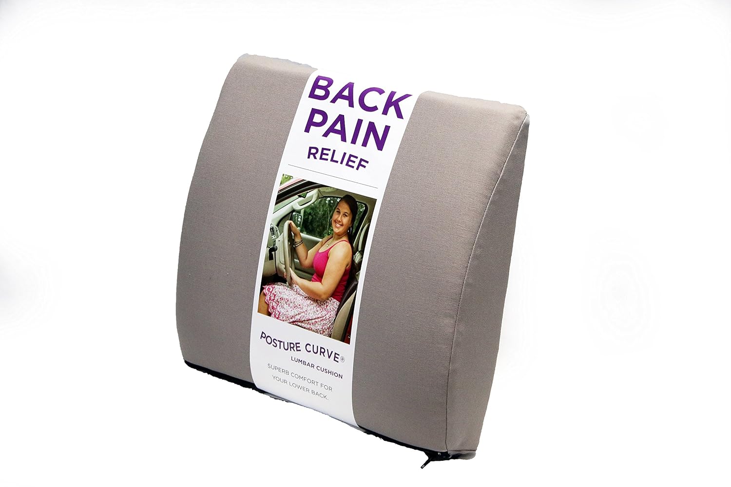 Posture Curve Cushion by Body Care Lumbar Support Model 101 (Charcoal