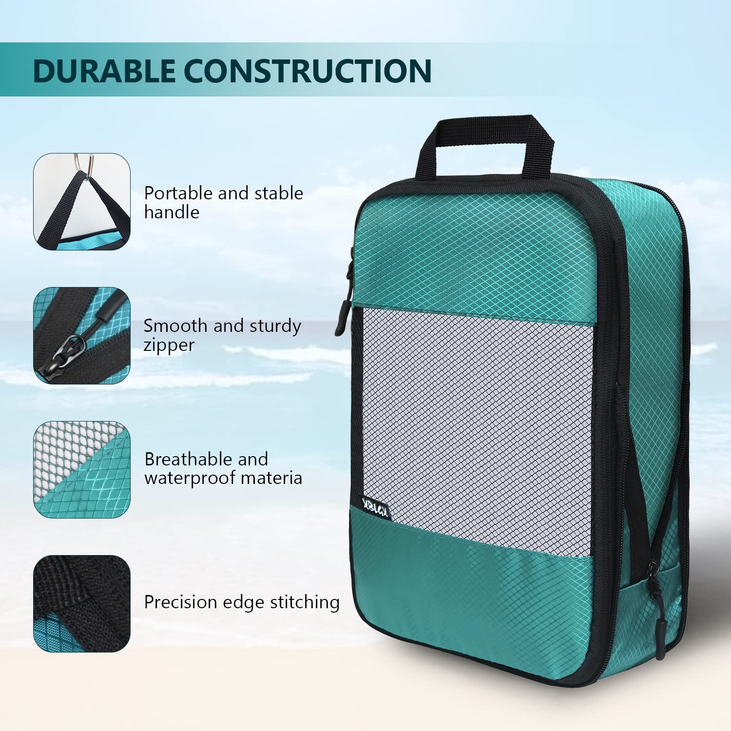XBLGX Compression Packing Cubes for Suitcases,5 Set Travel Essentials, Lightweight Luggage Organizer Bags, Travel Cubes for Carry on