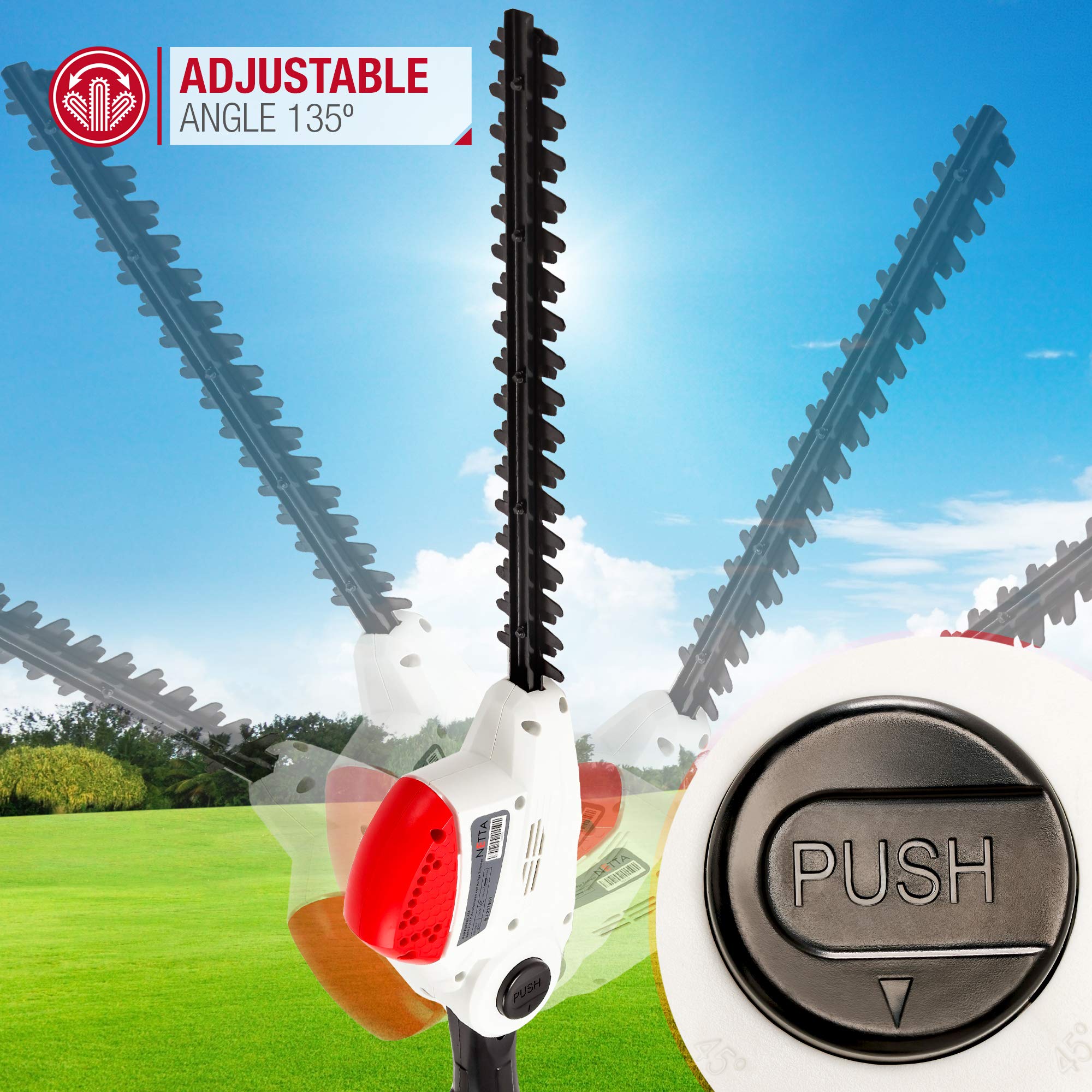 flymo sabrecut xt corded telescopic hedge trimmer