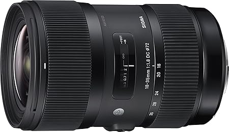 Sigma 18-35mm F1,8 DC HSM Art Objektiv (72mm Filtergewinde) für Canon Objektivbajonett