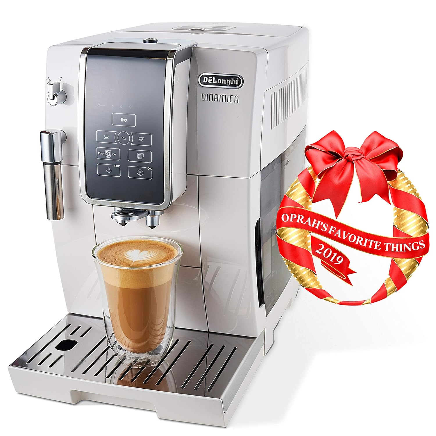 De'Longhi Dinamica Automatic Coffee & Espresso Machine TrueBrew (Iced-Coffee), Burr