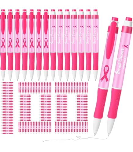 Zhanmai 100-Pack Pink Inspirational Pens - Motivational Quote Ballpoint Pens Black Ink 1mm
