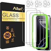Ailun Screen Protector + Camera Lens Protector for iPhone 16 Pro, 3+3 Pack | 6.3 inch, Tempered Glass Film, Installation Frame, Case Friendly, Not for iPhone 16e/16/16 Plus/Pro Max