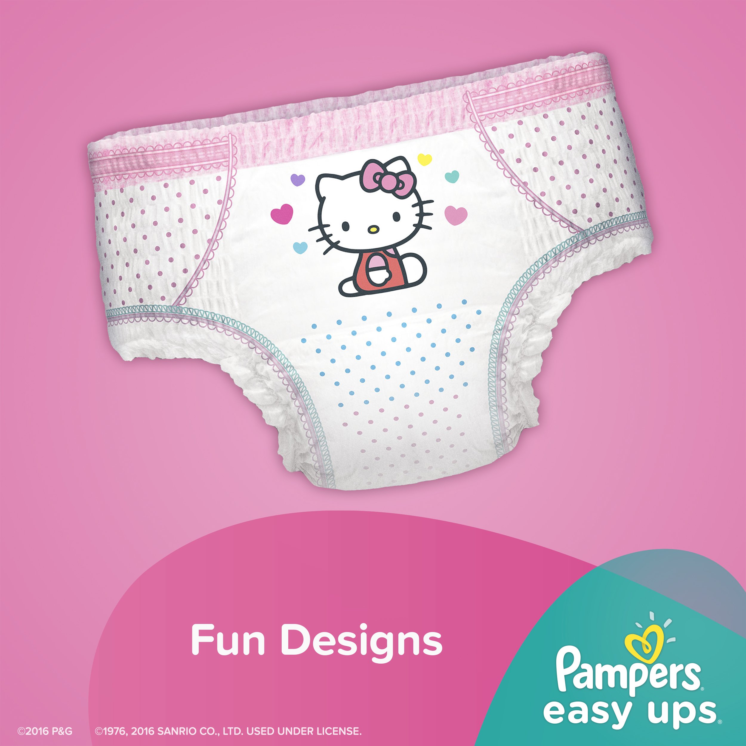 Pampers Easy Ups Training Pants Pull On Disposable Diapers for Girls