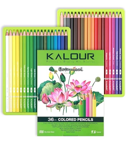 50 Neon Colored Pencils For Adult Coloring Books, | Ubuy