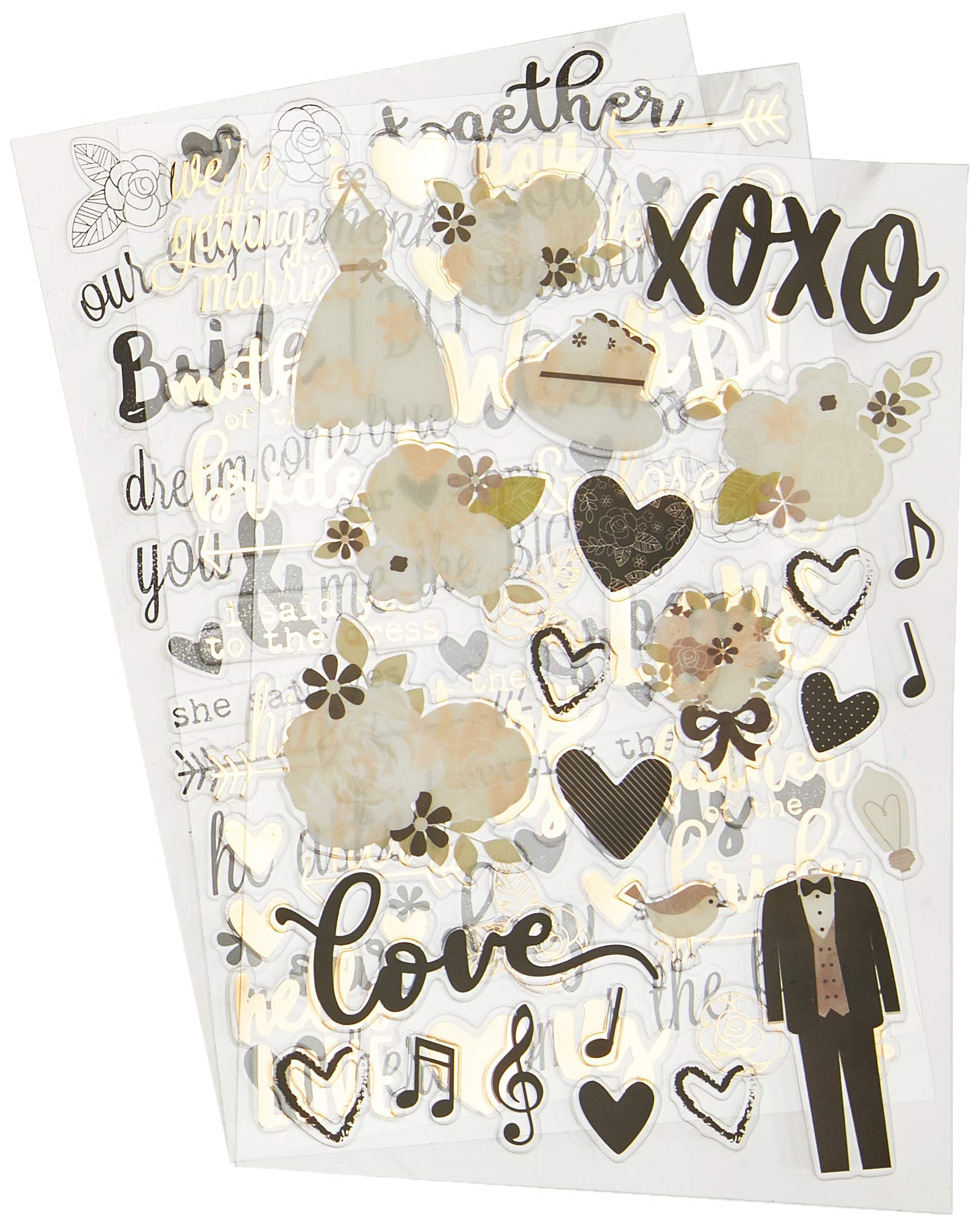 Simple Stories Clear Stickers, Medium