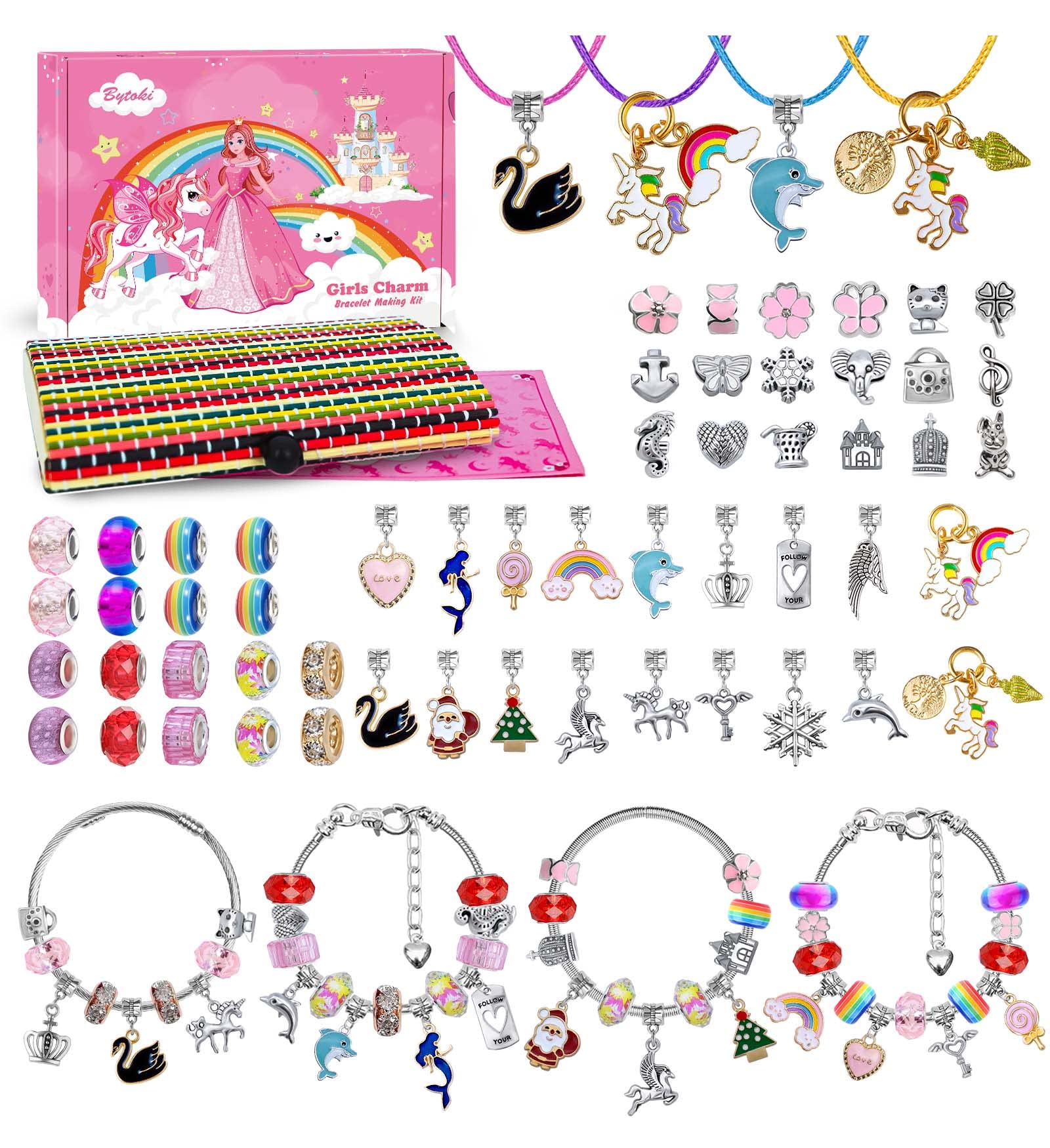 Toys for Girls Kids Gifts 8-12 Years Old, Unicorn Toys for Girls Kids Jewelry Making Kits for Kids Crafts for Kids 6-8 Teen Girls Gift Girls Gifts 6 7 8 9 10 11 12 Years Old Bracelet Making Kit