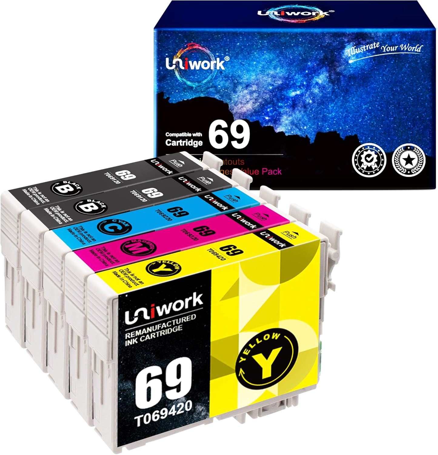 69 ink cartridges