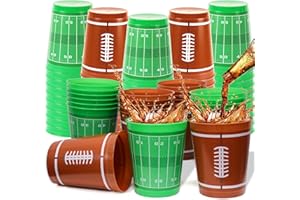 Sawowkuya 24pcs Football Cups 16OZ Football Party Decorations Cups for Football Theme Decoration
