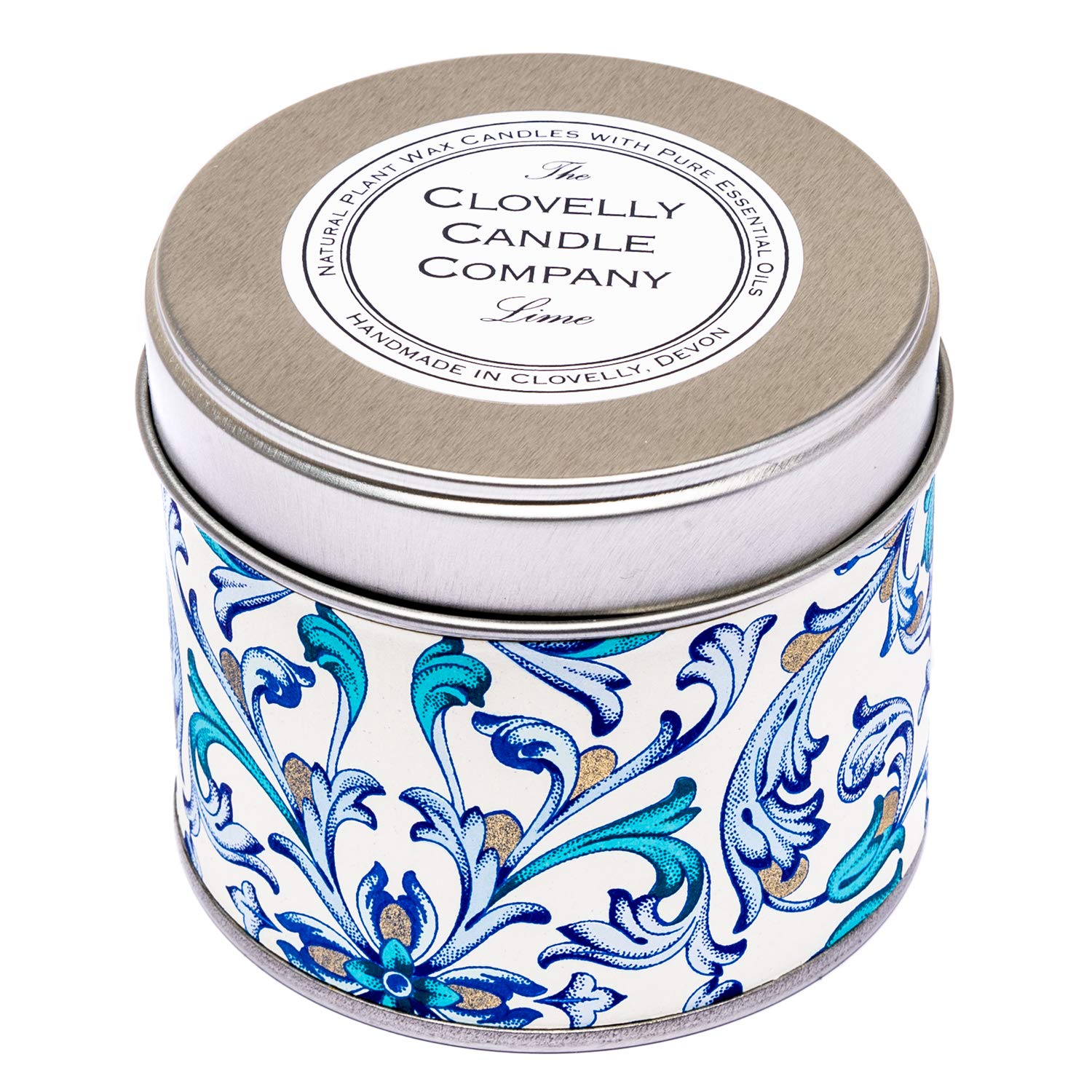 Clovelly Soap Co Handmade Natural Scented Lime Aromatherapy Soy Wax Vegan Tin Candle