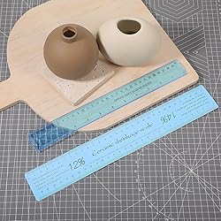 2 Pcs Ceramic Shrinkage Scale Ruler, Clay Sculpture