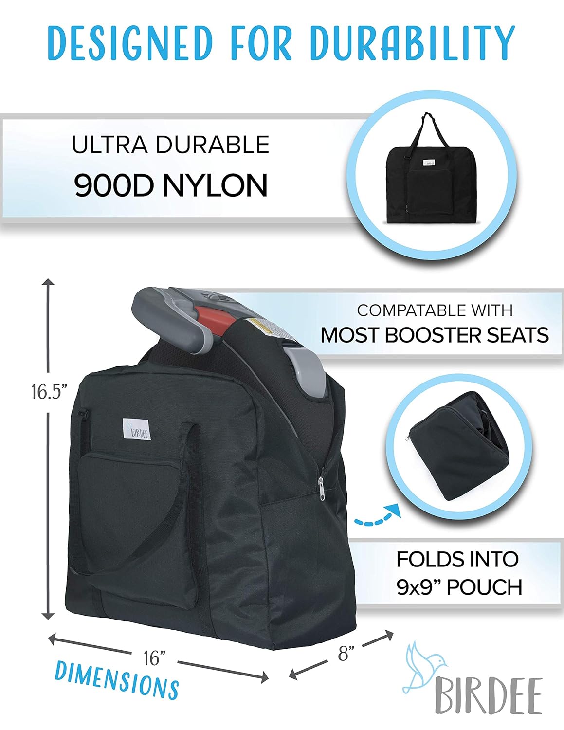 booster seat checked baggage