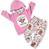 KANGKANG Toddler Baby Girl Clothes Hoodie Sweatshirts Print Pants 2 Piece Outfits Cute Fall Winter Clothing Set