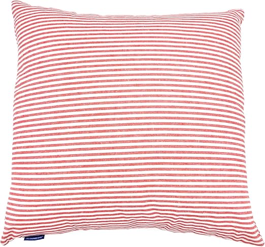 Amazon Com Jes Medis Cotton Stripe Square Throw Pillow Cover For