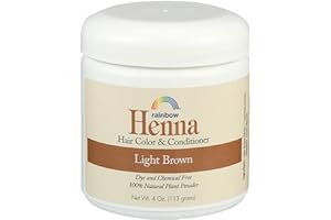 Rainbow Research Henna Hair Color and Conditioner Persian Light Brown, 4 Ounce