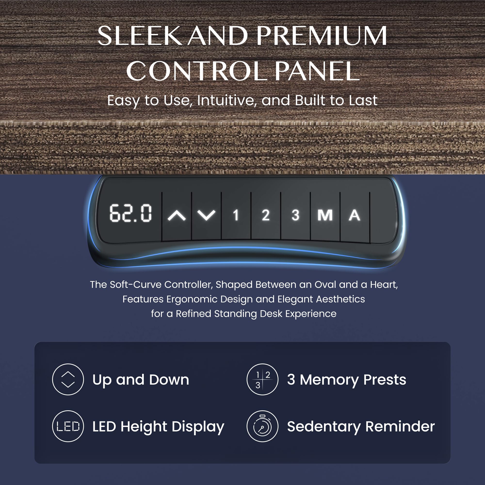 FLEXISPOT Höhenverstellbarer Schreibtisch Elektrisch Tischgestell mit 2 starken Motoren, Super Belastung 160KG, 3-Fach-Teleskop, Memory-Steuerung, LED Höhenanzeige (PRO Schwarz) 9