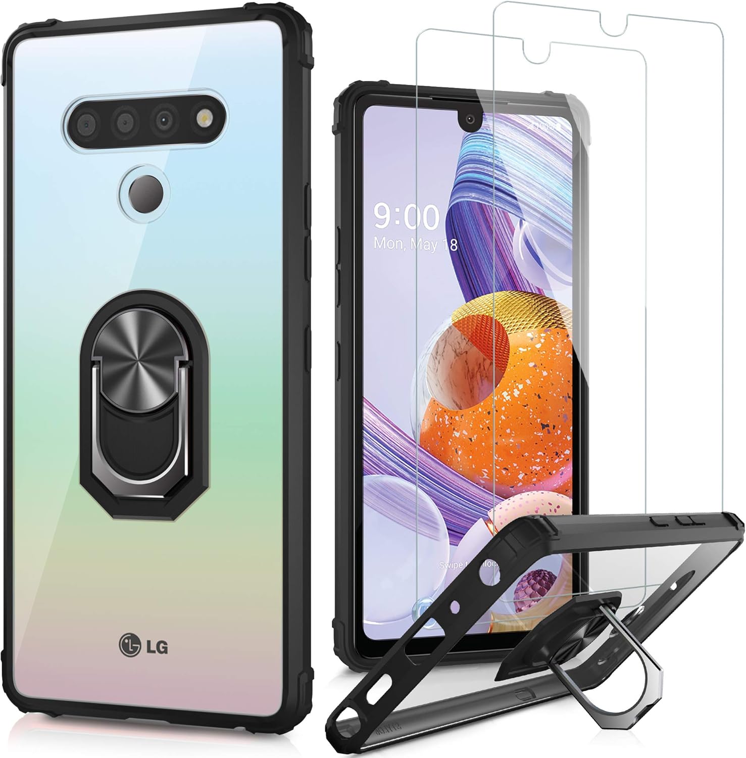 LUMARKE LG Stylo 6 Case with Screen Protector(2Pack),Pass