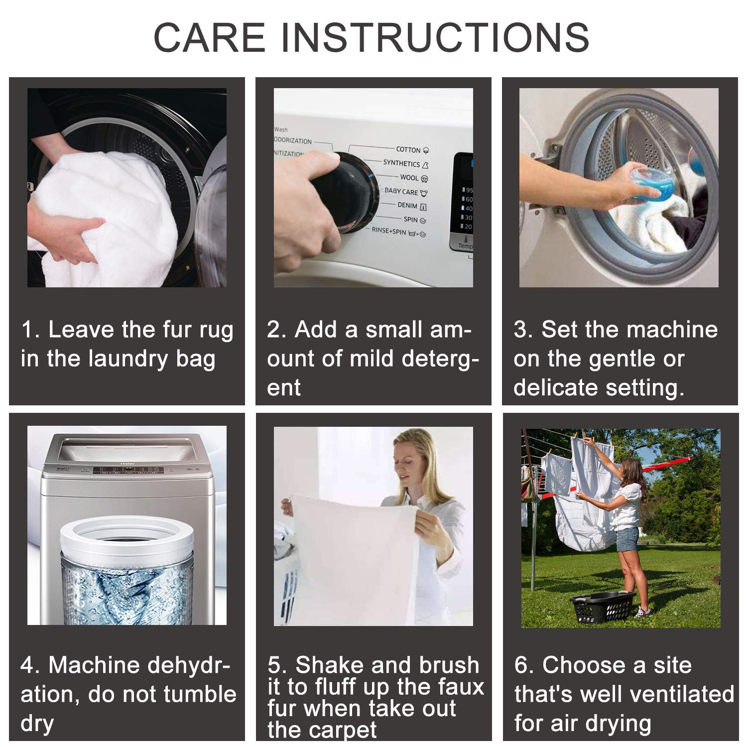 XingMart Sheepskin Area Rugs Luxury Fluffy Floor Carpet for Bedroom Super Soft Plush Faux Fur Rug Shaggy Bedside Rug Room Decor Rug for Baby Nursery Childrens, 2 x 3 Feet