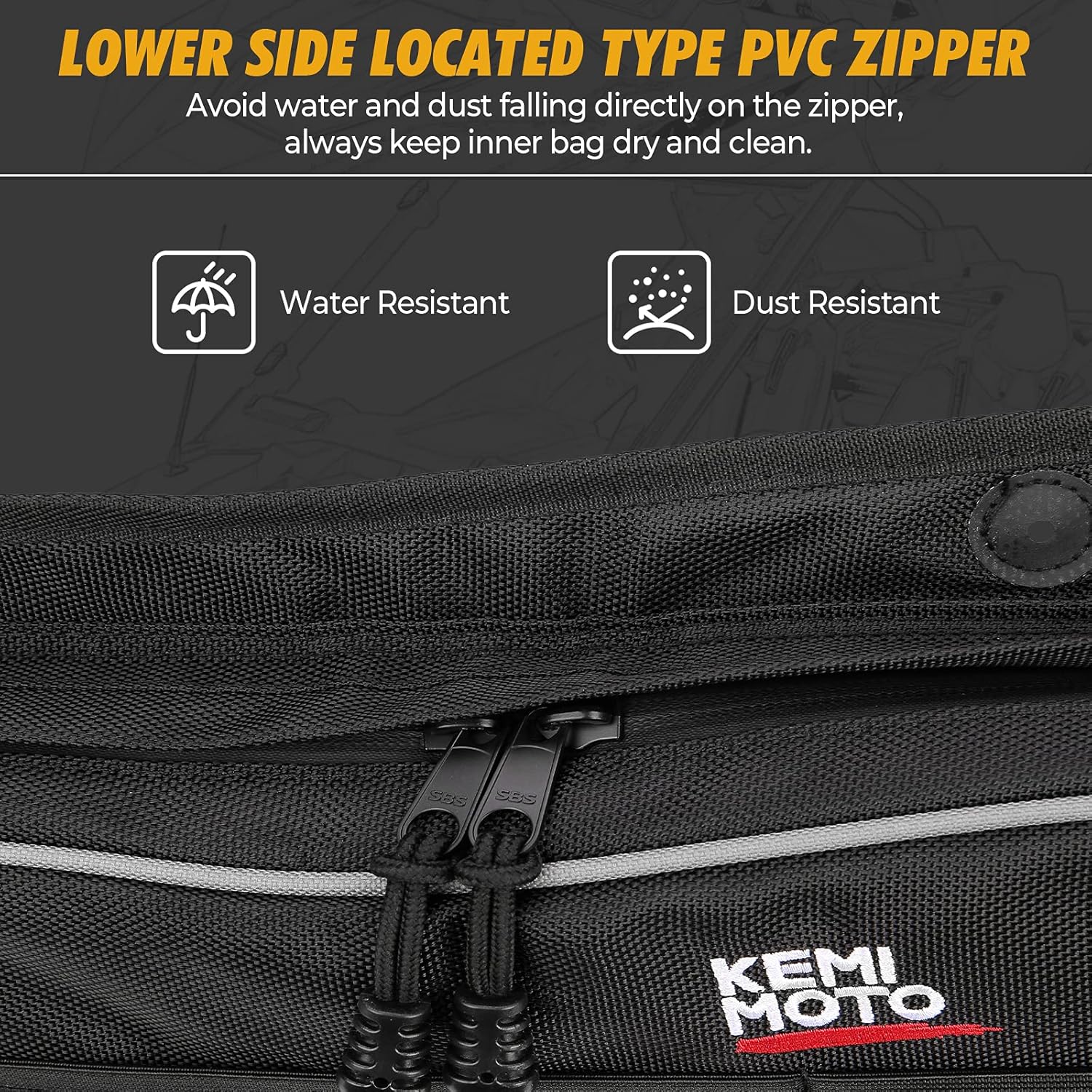 Kemimoto PRO XP Door Bags, RZR Front Storage Bags PVC Water Resistant Compatible With 2020 2021 2022 RZR PRO XP Black: Automotive