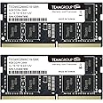 TEAMGROUP Elite DDR4 16GB Kit (2 x 8GB) 2666MHz PC4-21300 CL19 Unbuffered Non-ECC 1.2V SODIMM 260-Pin Laptop Notebook PC Computer Memory Module Ram Upgrade - TED416G2666C19DC-S01