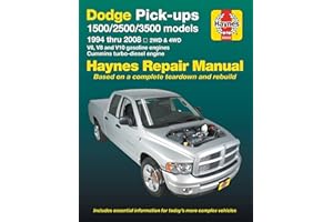 Haynes Repair Manual Dodge Pick-ups, 2002 Thru 2008