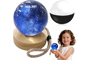 WINSD 2.76" Upgraded Memory Sphere Supports WiFi 3D Memory Orb Ball Digital Display Crystal Ball Video Player Uploadable Videos & Photos Memory Sphere Lamp Gift for Xmas Birthday Anniversary (Black)
