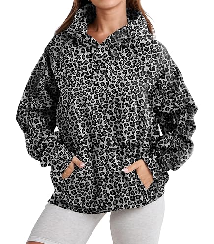 Amazon.com: Dynict Women's & Men's Vintage Cheetah Print Hoodies