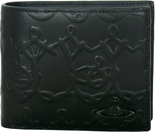 Amazon ヴィヴィアンウエストウッド Vivienne Westwood オーブワイヤー メンズ 牛革 二つ折り 財布 ブラック Vivienne Westwood ヴィヴィアンウエストウッド 財布