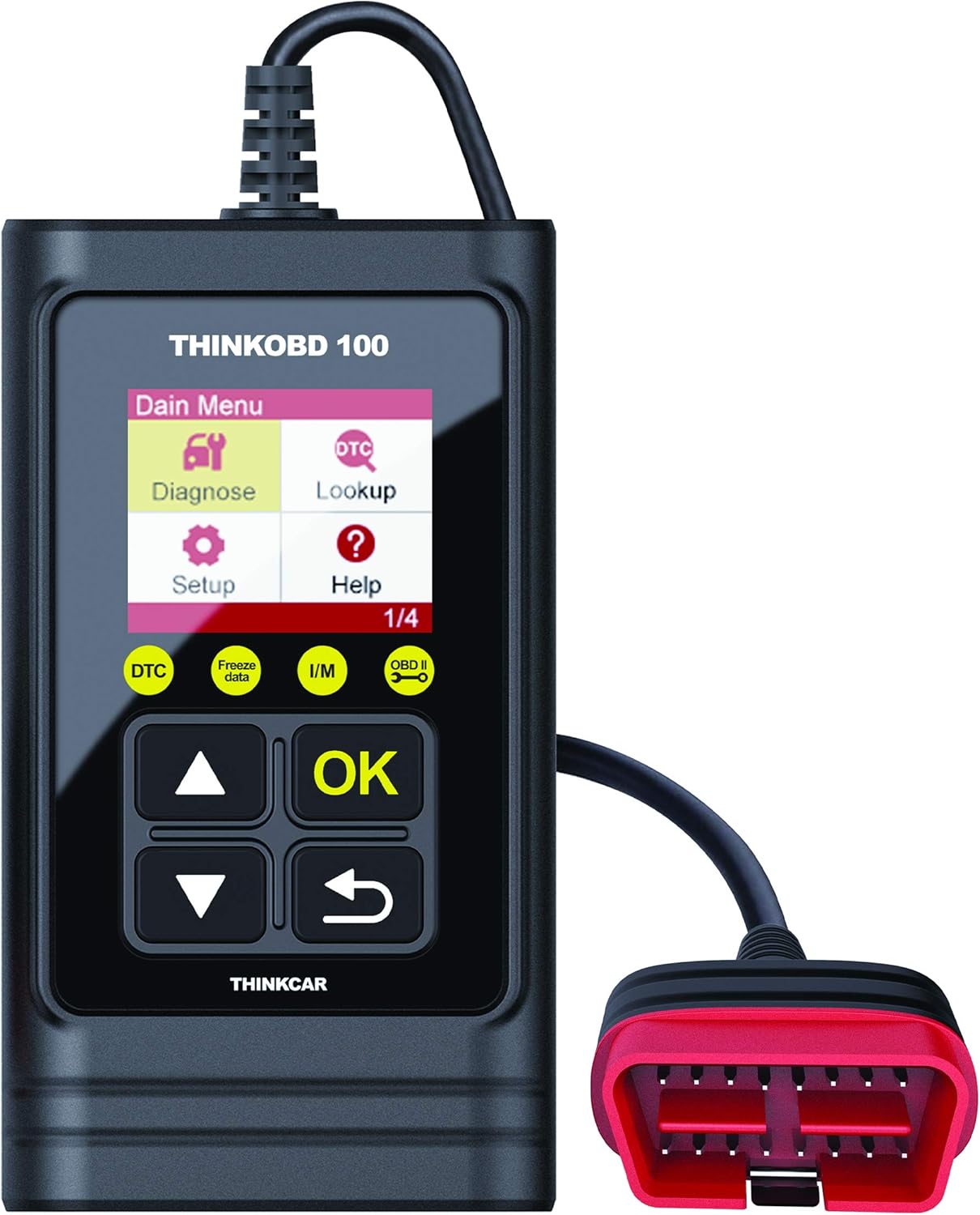 Thinkcar Generic OnBoard Diagnostics Scan Tool(OBD) Black, Read