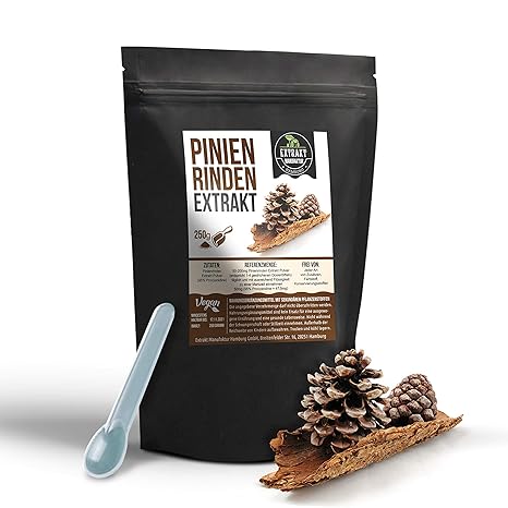 Pinienrindenextrakt | OPC PULVER | 250g PULVER | ohne Zusätze | laborgeprüft | hochdosiert, 100% vegan & in Deutschland abgef