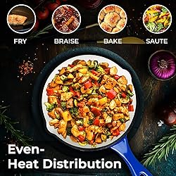 Healthy Choices 6" Small Portable Enameled Cast