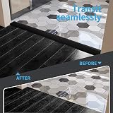 Art3d Self Adhesive Vinyl Floor Transition Strip 4 ft Black 1.57in view 3